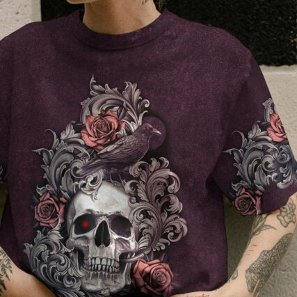 LOVE ME LIKE MY DEMONS DO SKULL ALL OVER PRINT - TLTM0811221