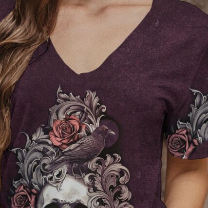 LOVE ME LIKE MY DEMONS DO SKULL ALL OVER PRINT - TLTM0811221