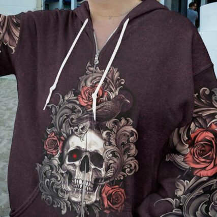 LOVE ME LIKE MY DEMONS DO SKULL ALL OVER PRINT - TLTM0811221