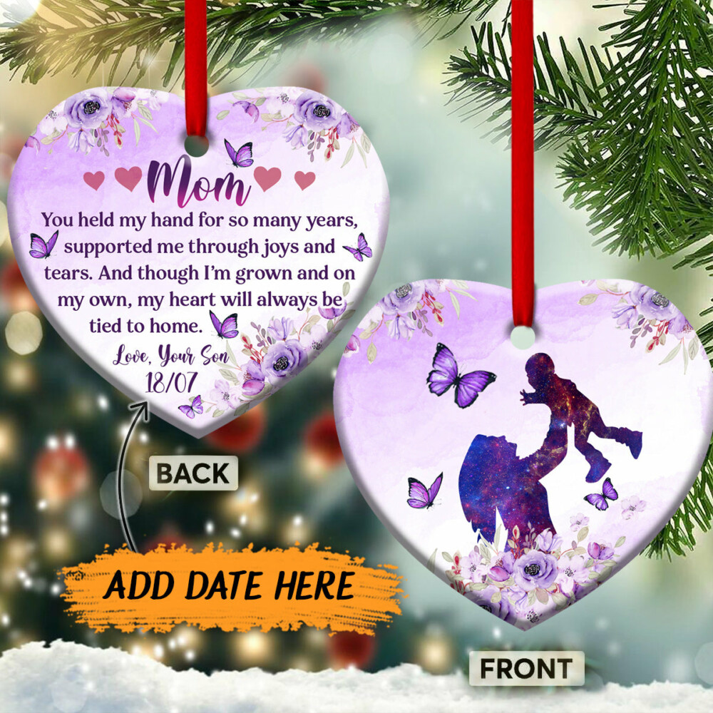 Family Mom You Held My Hand For So Many Years Personalized - Heart Ornament - Owl Ohh - Owl Ohh