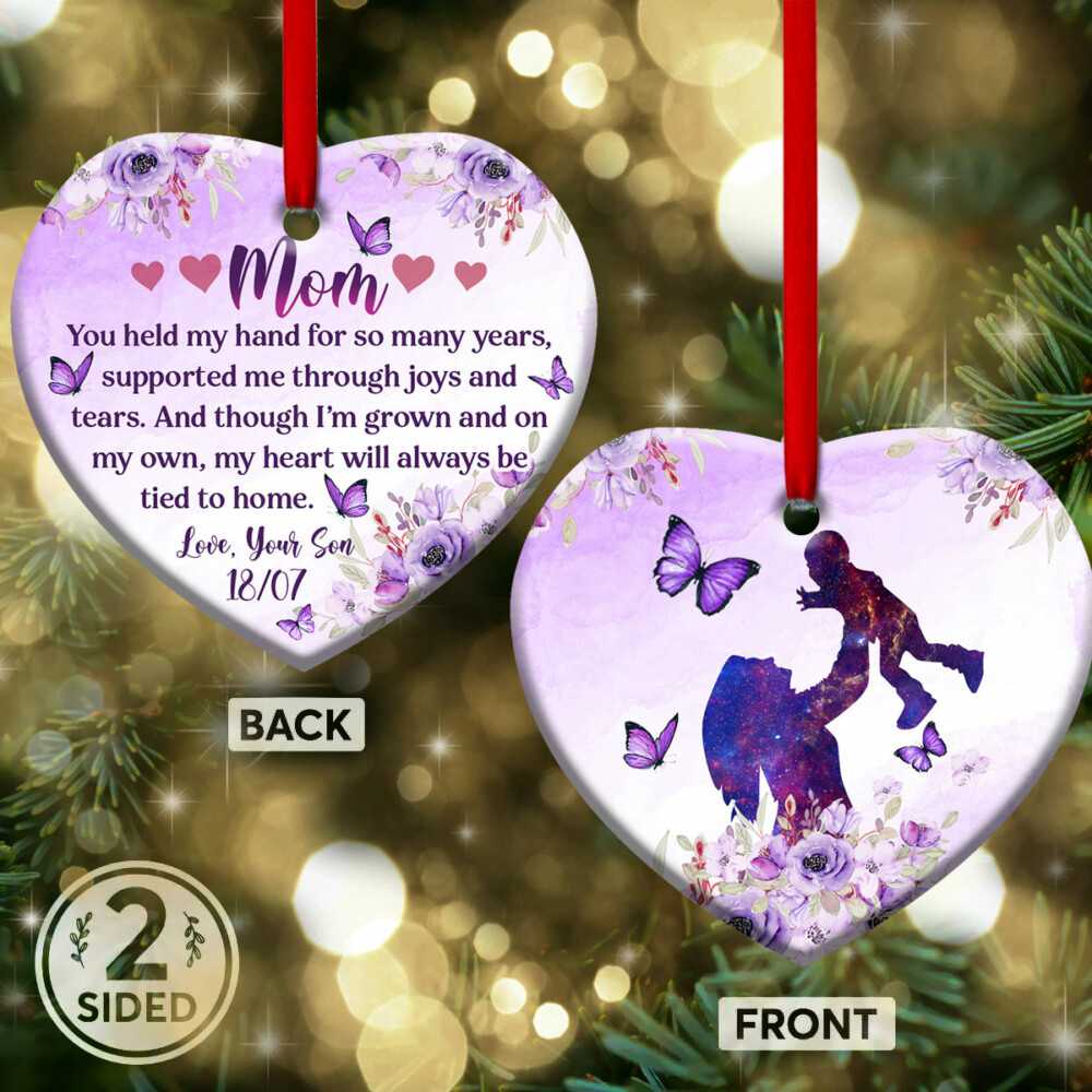 Family Mom You Held My Hand For So Many Years Personalized - Heart Ornament - Owl Ohh - Owl Ohh