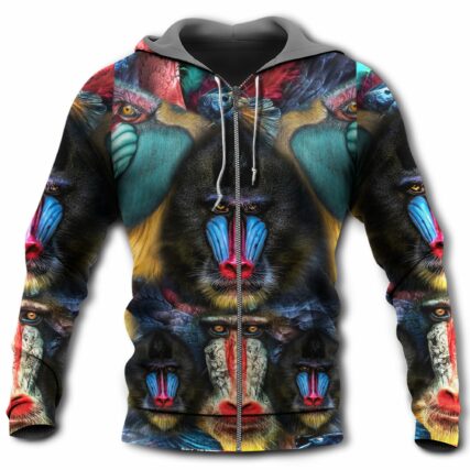 Monkey Animals Love Forest - Hoodie - Owl Ohh - Owl Ohh