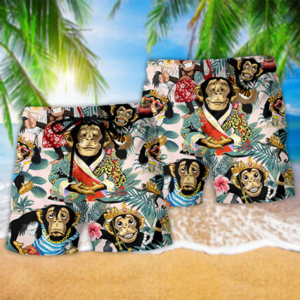 Monkey Smile Like A Monkey - Beach Short - Owl Ohh - Owl Ohh