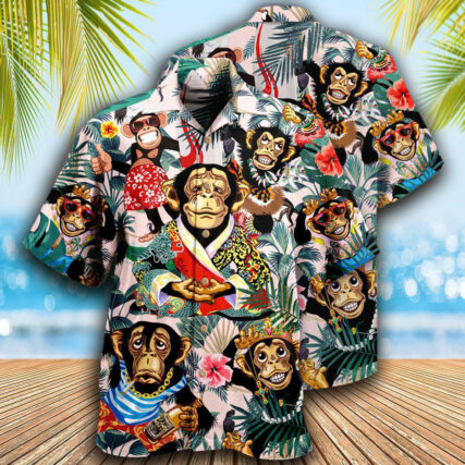 Monkey So Funny Smile Like A Monkey - Hawaiian Shirt - Owl Ohh - Owl Ohh