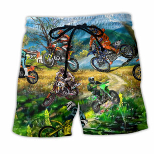 MotorSport Life Is Better With Braap - Beach Short - Owl Ohh - Owl Ohh