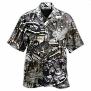 Motorcycle Don't Go Gray We Turn Chrome - Hawaiian Shirt - Owl Ohh - Owl Ohh