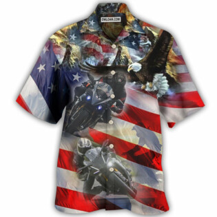 Motorcycle Independence Day - Hawaiian Shirt - Owl Ohh - Owl Ohh