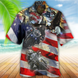 Motorcycle Independence Day - Hawaiian Shirt - Owl Ohh - Owl Ohh