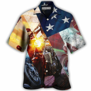 Motorcycle Independence Day America - Hawaiian Shirt - Owl Ohh - Owl Ohh