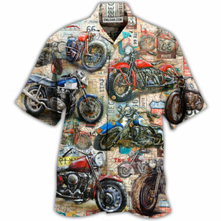 Motorcycle Is My Life Vintage Cool - Hawaiian Shirt - Owl Ohh - Owl Ohh