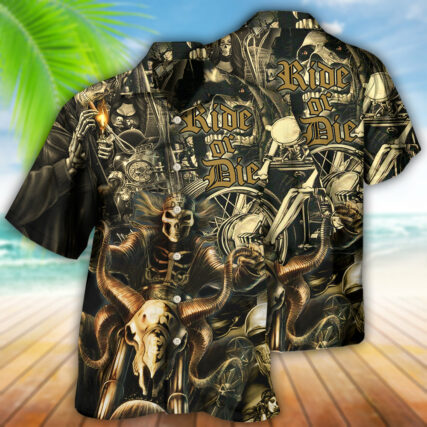 Motorcycle Love Life Ride Or Die - Hawaiian Shirt - Owl Ohh - Owl Ohh