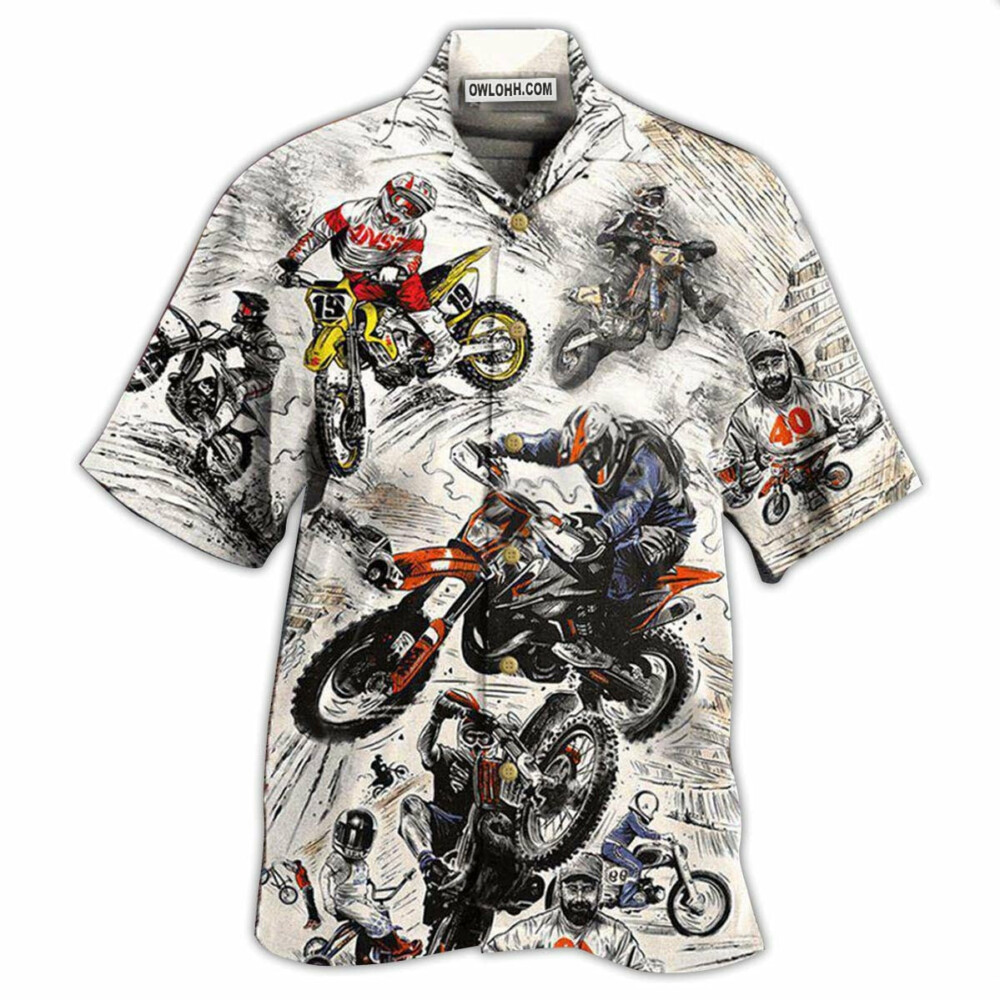 Motorcycle Ride Hard And Cool - Hawaiian Shirt - Owl Ohh - Owl Ohh