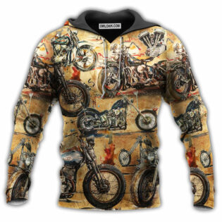 Motorcycle Ride and live today - Hoodie - Owl Ohh - Owl Ohh