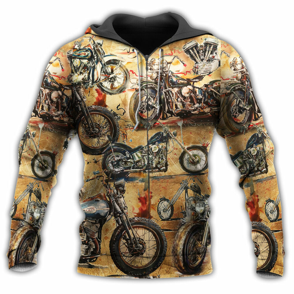 Motorcycle Ride and live today - Hoodie - Owl Ohh - Owl Ohh