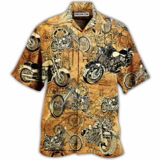 Motorcycle Vintage I'm Cool - Hawaiian Shirt - Owl Ohh - Owl Ohh