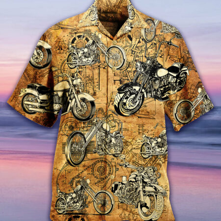 Motorcycle Vintage I'm Cool - Hawaiian Shirt - Owl Ohh - Owl Ohh