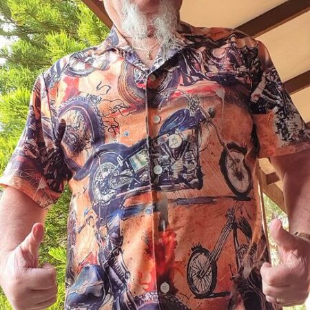 Motorcycle Vintage Style Ride And Live Today - Hawaiian Shirt - Owl Ohh - Owl Ohh