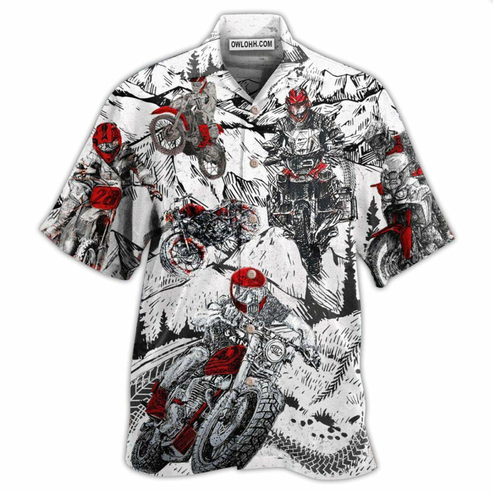 Motorcycle What Is Life I'm So Happy - Hawaiian Shirt - Owl Ohh - Owl Ohh