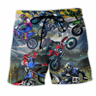 Motorcycle When Life Gets Complicated I Ride Cool Life - Beach Short - Owl Ohh - Owl Ohh