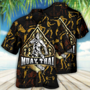 Muay Thai Cool - Hawaiian Shirt - Owl Ohh for men and women, kids - Owl Ohh