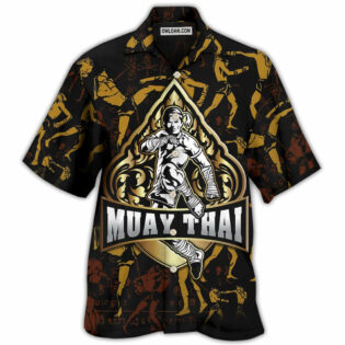Muay Thai Cool - Hawaiian Shirt - Owl Ohh for men and women, kids - Owl Ohh