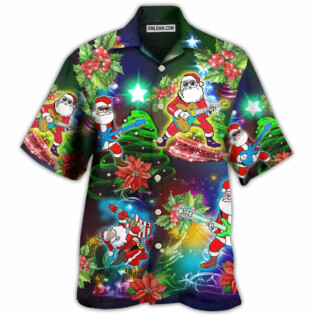 Guitar Music Santa So High Christmas - Hawaiian Shirt - Owl Ohh - Owl Ohh