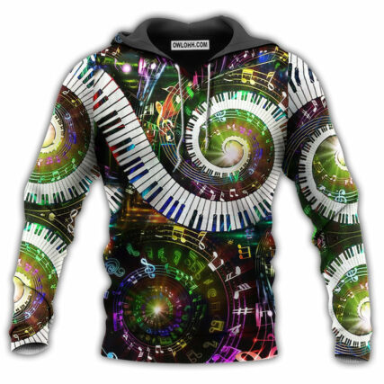 Music 10 Fingers 88 For Happy Life - Hoodie - Owl Ohh - Owl Ohh