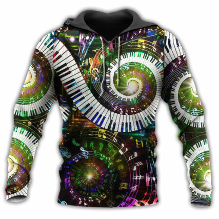 Music 10 Fingers 88 For Happy Life - Hoodie - Owl Ohh - Owl Ohh