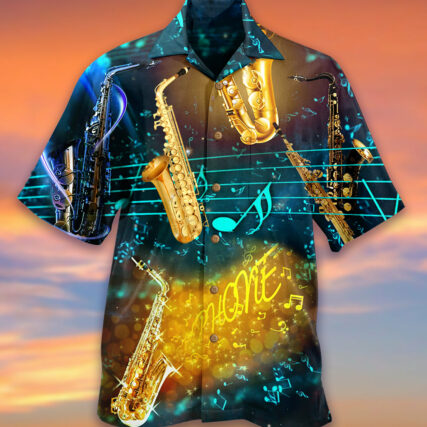 Saxophone Music All Night - Hawaiian Shirt - Owl Ohh - Owl Ohh