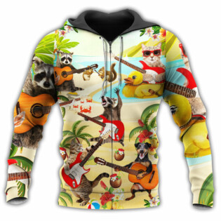 Music Animals Play Music - Hoodie - Owl Ohh - Owl Ohh