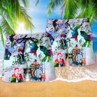 Music Band My Soul Colorful - Beach Short - Owl Ohh - Owl Ohh