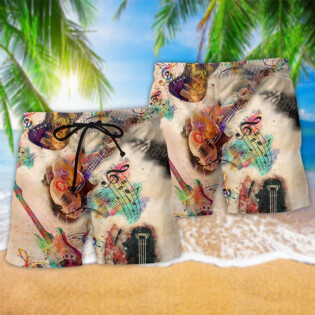 Music Bass Its Like Guitar But Way Cooler Bass Guitar - Beach Short - Owl Ohh - Owl Ohh
