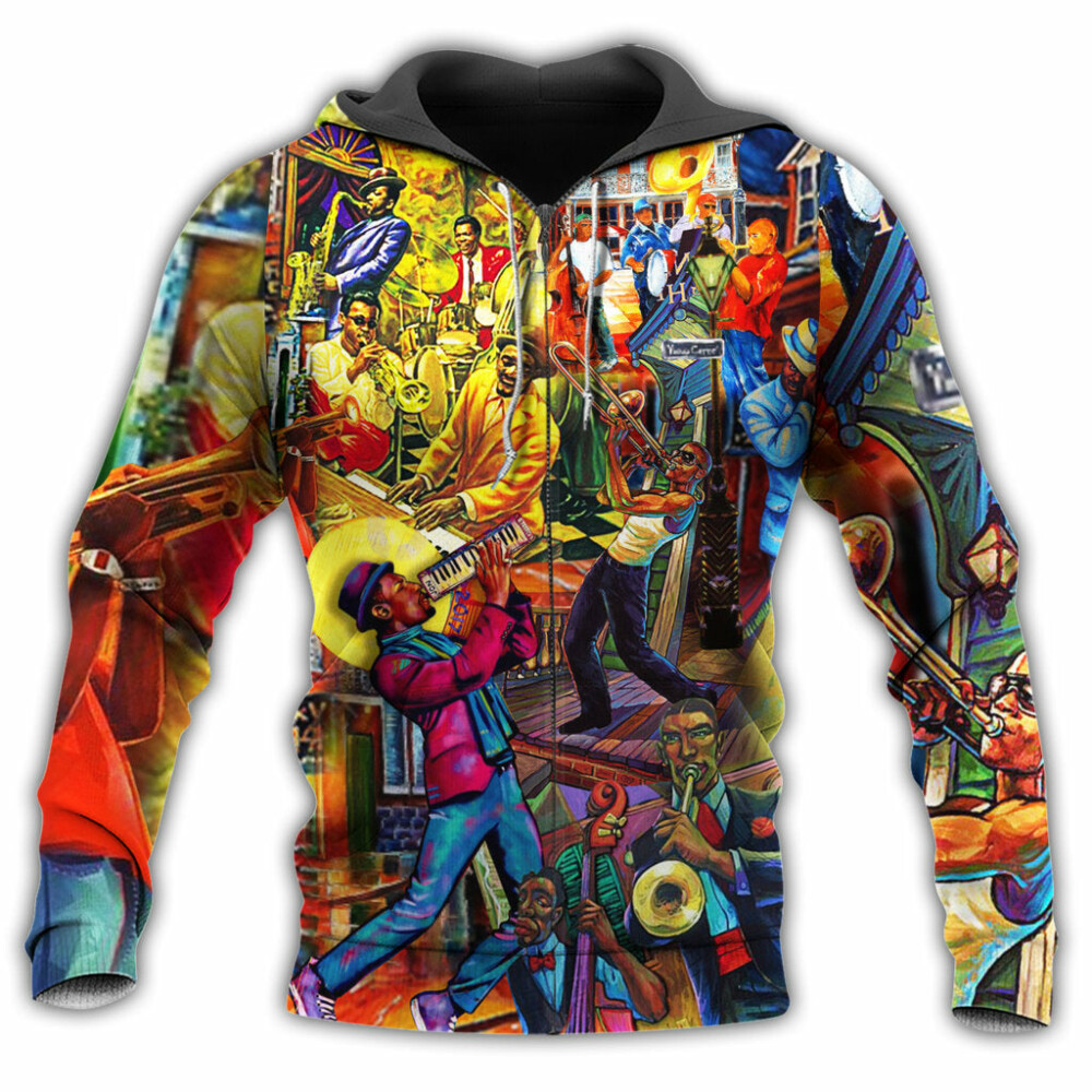 Music Birthplace Of Jazz Music Colorful - Hoodie - Owl Ohh - Owl Ohh