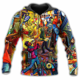 Music Birthplace Of Jazz Music Colorful - Hoodie - Owl Ohh - Owl Ohh