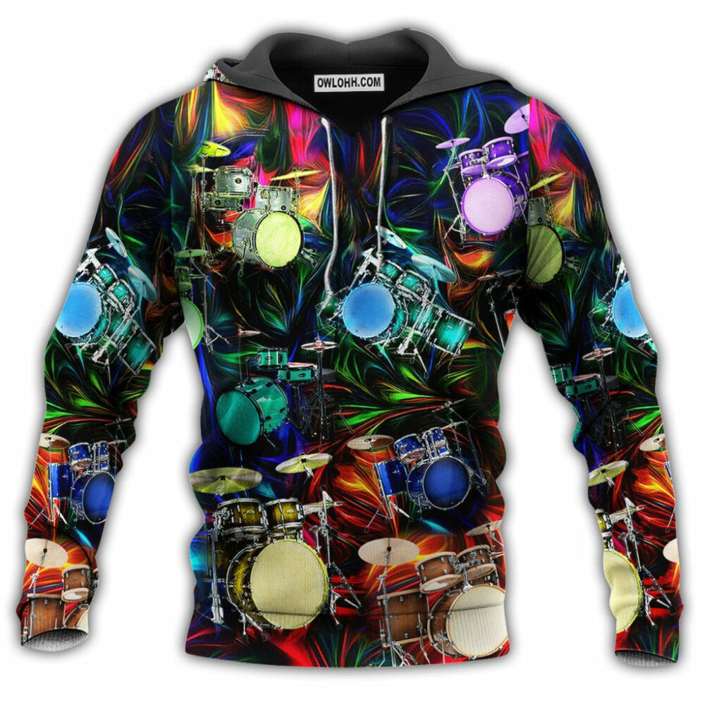 Music Drum Amazing Style Night Style - Hoodie - Owl Ohh - Owl Ohh