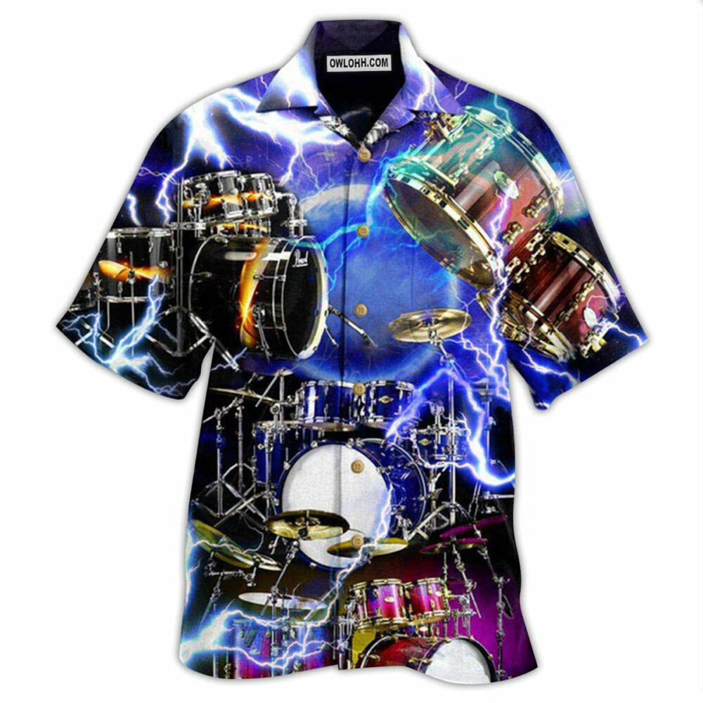 Drum Is My Cardio Lighting Style - Hawaiian Shirt - Owl Ohh - Owl Ohh