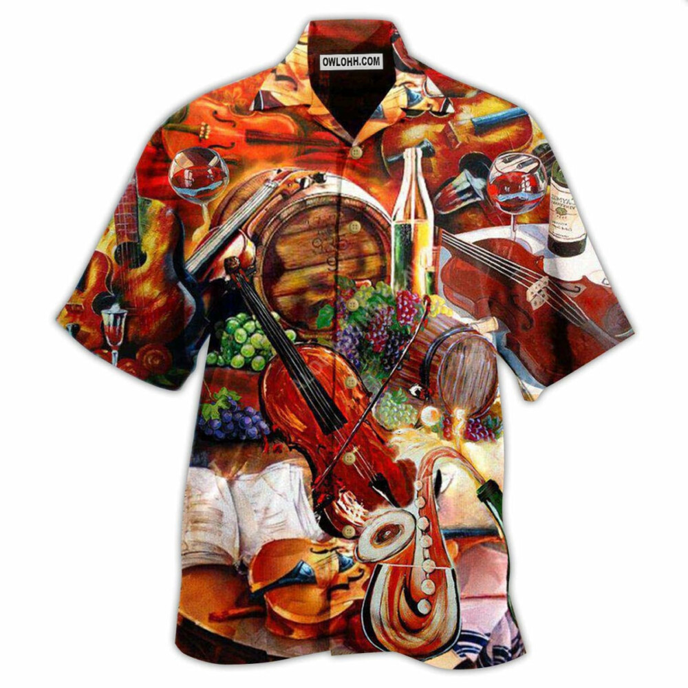 Violin Music Fill The Cup Of Silence With Violin Melody - Hawaiian Shirt - Owl Ohh - Owl Ohh