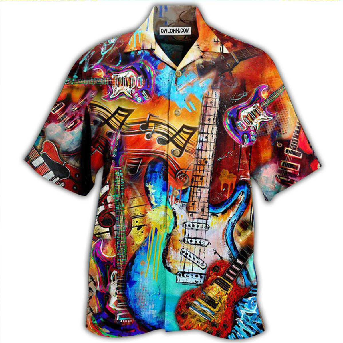 Guitar Music Guitar Go Where - Hawaiian Shirt - Owl Ohh - Owl Ohh