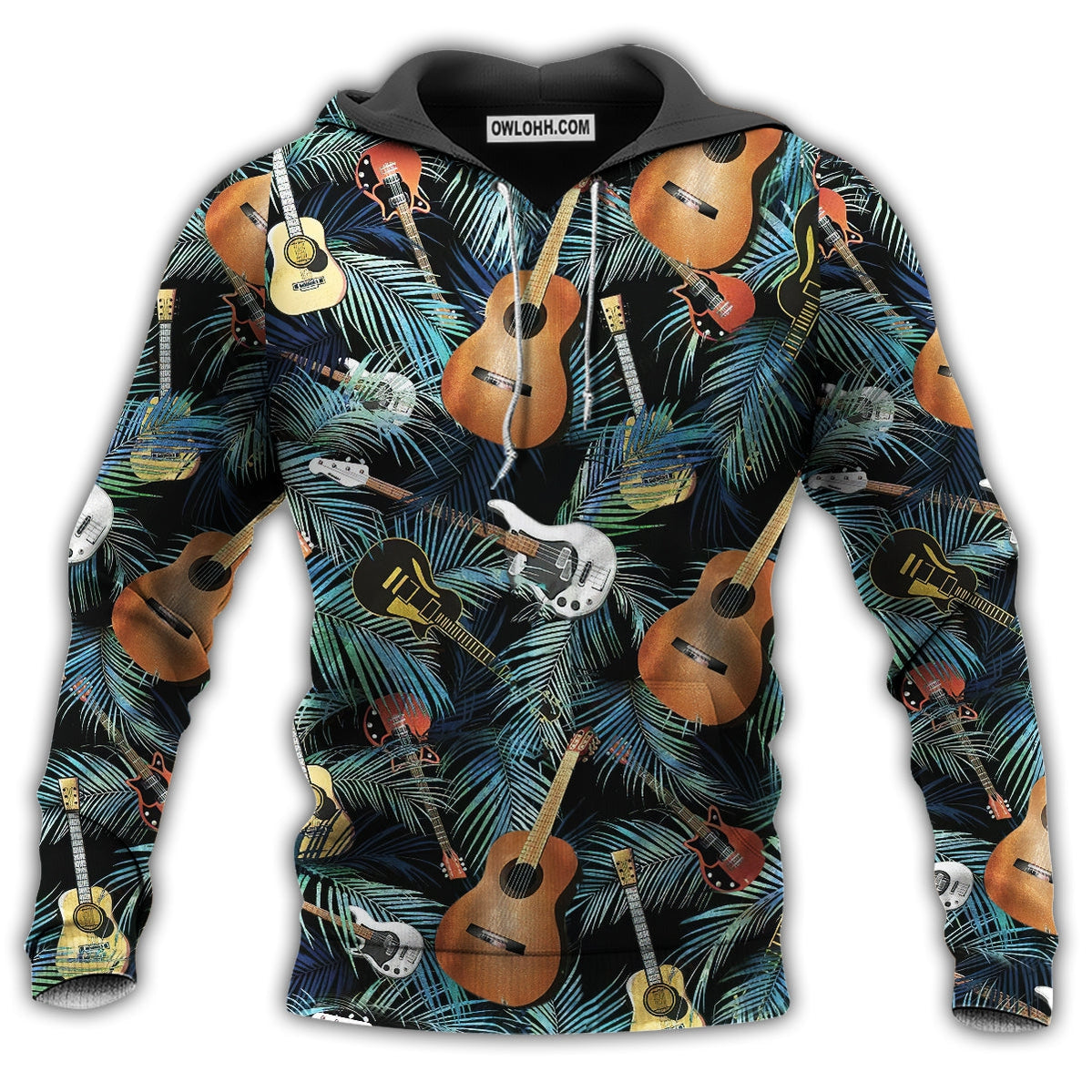 Guitar Music Guitar Love Life Style - Hoodie - Owl Ohh - Owl Ohh