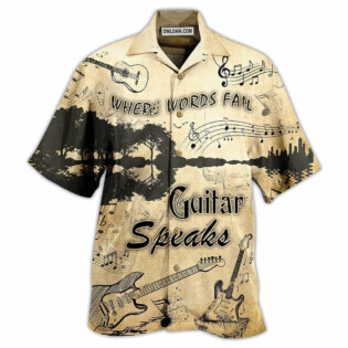 Guitar Speaks Love It - Hawaiian Shirt - Owl Ohh - Owl Ohh