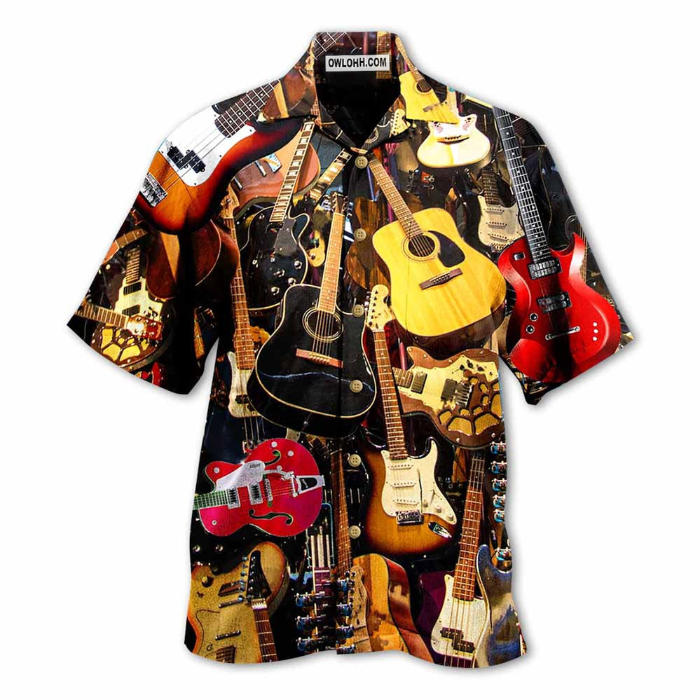 Guitar Music You Can Have Guitar - Hawaiian Shirt - Owl Ohh - Owl Ohh