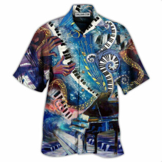 Piano Music Happiness Is Playing My Piano - Hawaiian Shirt - Owl Ohh - Owl Ohh