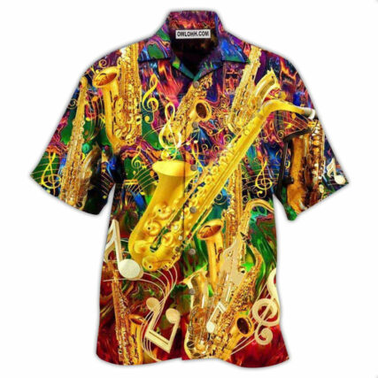 Saxophone Music I Know It - Hawaiian Shirt - Owl Ohh - Owl Ohh