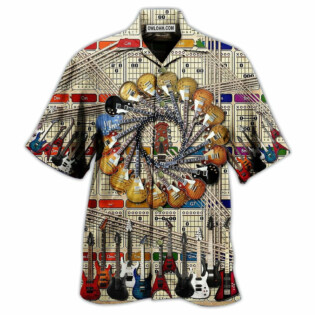 Guitar Music I Love Electric Guitar - Hawaiian Shirt - Owl Ohh - Owl Ohh
