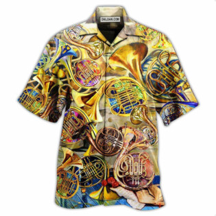 French Horn Music Is Life Itself - Hawaiian Shirt - Owl Ohh - Owl Ohh