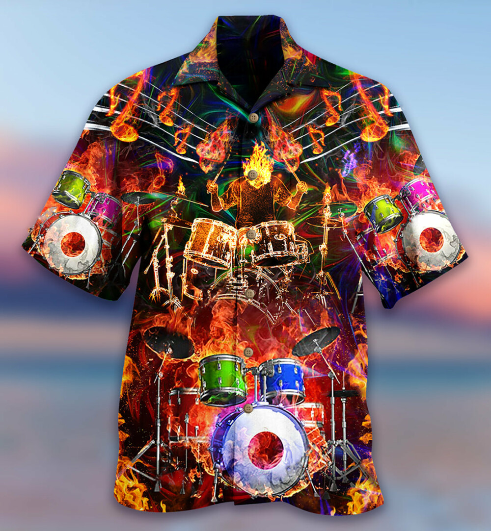 Drum Music Is My Life My Soul - Hawaiian Shirt - Owl Ohh - Owl Ohh