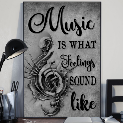 Music Is What Feeling - Vertical Poster - Owl Ohh - Owl Ohh