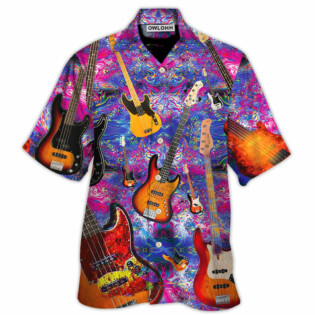 Guitar Life Love Purple Style - Hawaiian Shirt - Owl Ohh - Owl Ohh