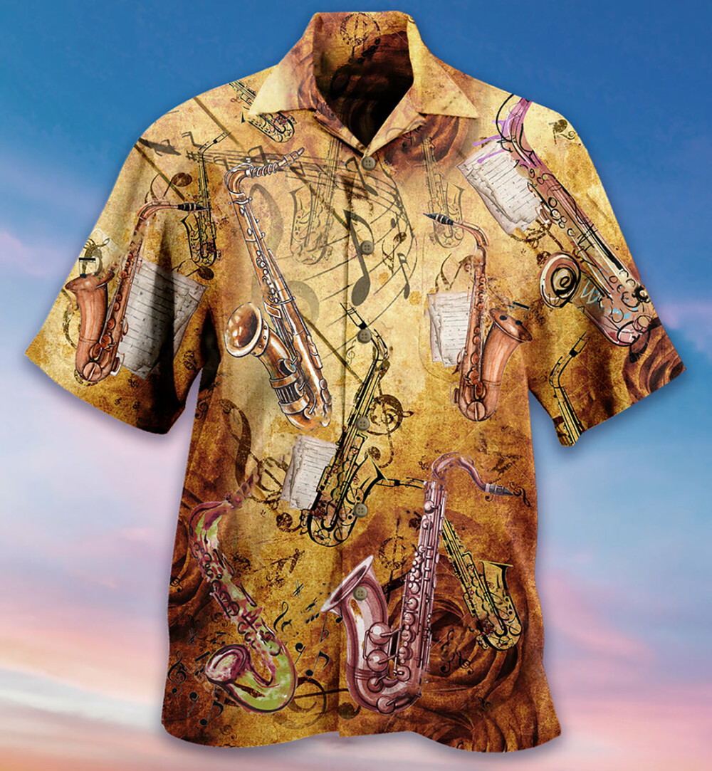 Saxophone Music Love It With Classic Style - Hawaiian Shirt - Owl Ohh - Owl Ohh