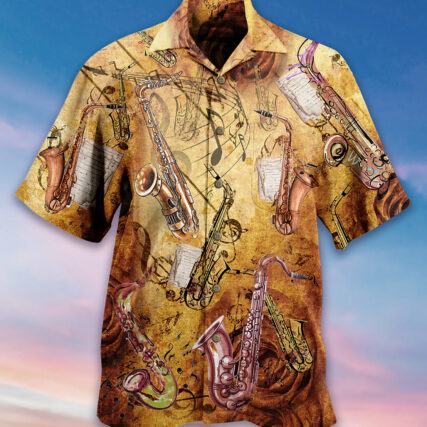 Saxophone Music Love It With Classic Style - Hawaiian Shirt - Owl Ohh - Owl Ohh